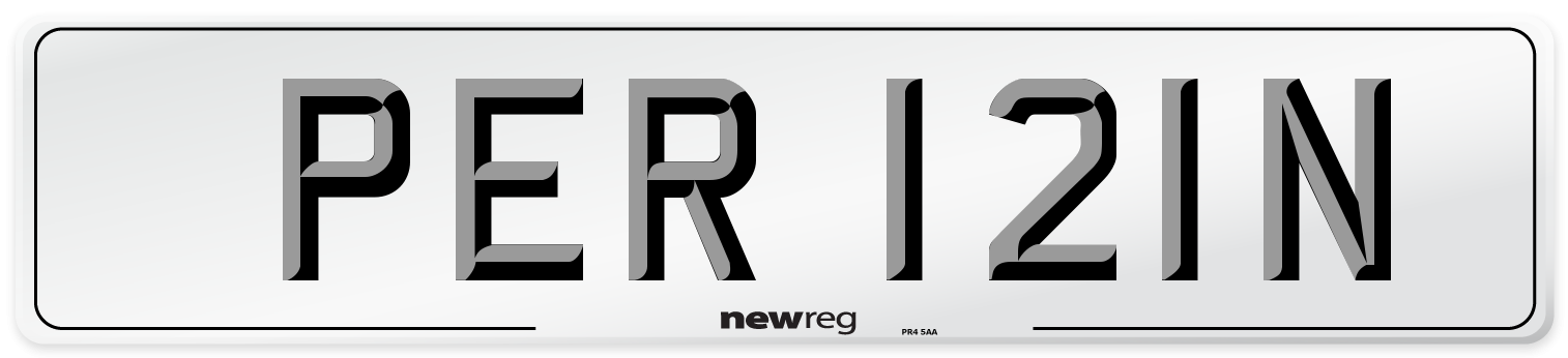 PER 121N Number Plate from New Reg
